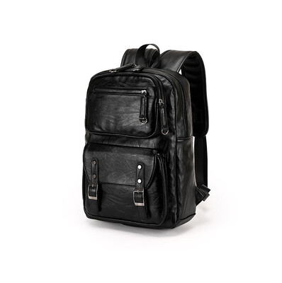 

Leather Mens Backpack Mens School Bag Black Waterproof Mens Mens Backpack Travel Mens Backpack B-fdk6002