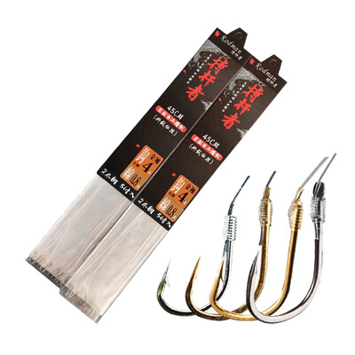 

Rodman Rodman Fish Hook Line Double Hook Hook Set Hook Hooked Good Fishing Line Group Shi Hang Group Рыбалка Gear Fishing Accessories Gold Sleeve Thorn No 7 # Strand 1.5 #