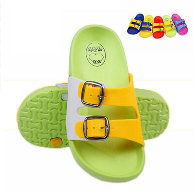

New 2018 fashion buckle baby childrens slippers cute cartoon slippers summer boys girls beach slippers home kids shoes