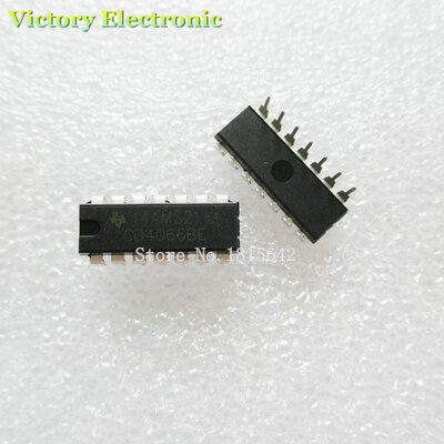 

New Original 10PCSLot CD4066 CD4066BE DIP-14 Switch Chip Wholesale Electronic