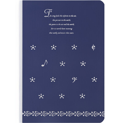 

Kinbor 120 sheets of B6 grid hand book hand book notepad square lattice stationery notebook the birds dark green DTB40057