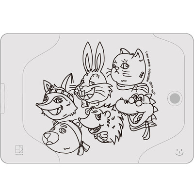 

Kinbor handbook book A6 protective cover transparent EVA envelope with hand account book squint eye DTB66106