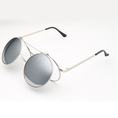 

Модный парный панк Clamshell солнцезащитные очки ретро солнцезащитные очки мужчины очки женщин Личность Clamshell Очки Металл Punk Солнцезащитные очки