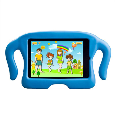 

MOCREO Kido Series Safety Light Weight Shock Proof Convertible Freestanding Handle Funcase Tablet Funcase/Cover for iPad mini