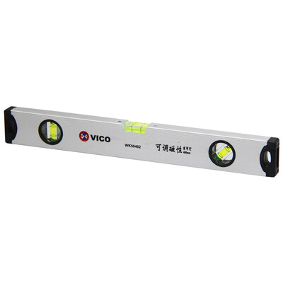 

Wick Wico WK50602 Level 600mm High-precision Adjustable Magnetic Level Miniature Magnetic Aluminum Alloy Small Level Instrument Depends on Ruler Decoration Measuring Tool