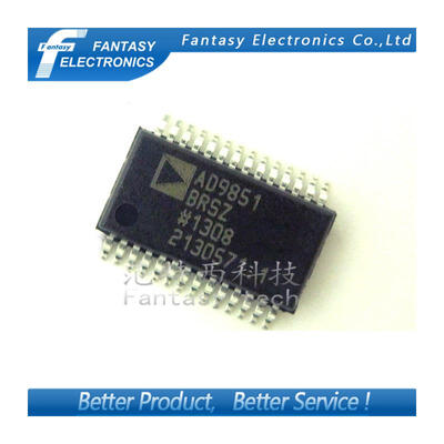 

1PCS AD9851BRSZ SSOP28 AD9851 SSOP AD9851B CMOS 180 MHz DDS/DAC Synthesizer SMD new and original free shipping