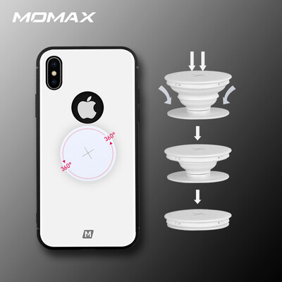 

MOMAX Apple X Mobile Shell iPhoneX / 10 Обложка для телефона 5.8 дюймов All-inclusive Perspex Hard Shell Phone Holder White