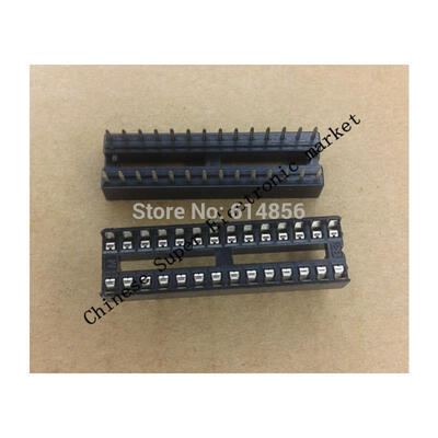 

50pcs 28 Pin DIP SIP IC Sockets Adaptor Solder Type Narrow