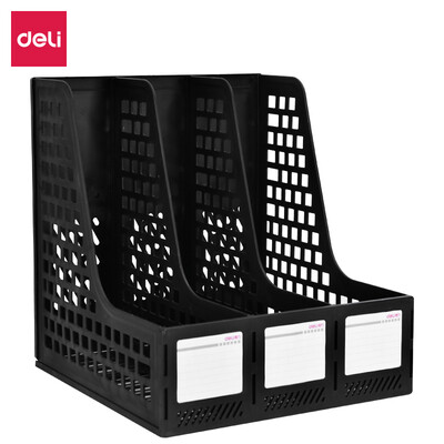 

Deli deli classic triple file frame stable structure file basket black 27666
