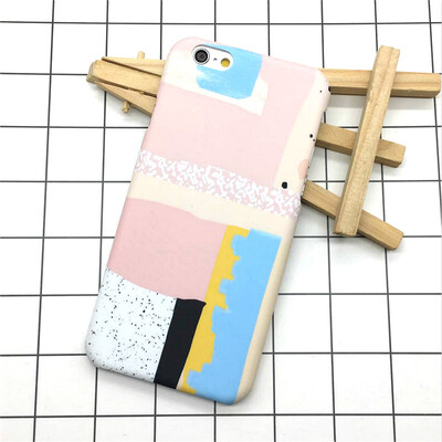 

Красочные градиент Граффити жесткого матовая Пластик ультра тонкий крышка для iphone 6s 7 8 тонкий ракушки Чехлы для IPhone 5s se