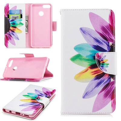 

BEFOSPEY Painting PU LeatherSoft TPU Card Slot Stand Wallet Case For Huawei Y92018593