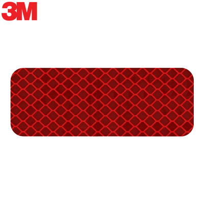 

3M magnetic reflective stickers car stickers scratch stickers universal stickers long diamond red 38cm 10 pieces