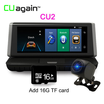 

CU2 8 '' DVR GPS 4G Wifi 1080 FHD Dash Cam Android Камера заднего вида Камера заднего вида Регистратор видеорегистратора Bluetooth