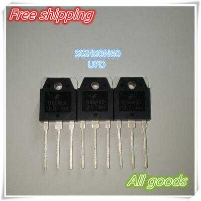 

Free shipping 20pcs/lot SGH80N60UFD SGH80N60 80N60UFD 80N60 IGBT 600V 80A 195W TO3P