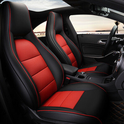 

Chi Qin car seat cushion leather full surrounded by Toyota Highlander RAV4 Corolla Lei Ling Prado Crown Camry four seasons universal seat cover leather luxury black red