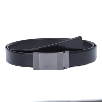 

HUGO BOSS Hugo Boss 18 spring&summer new mens black leather belt 50380303 001