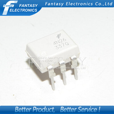 

100PCS 4N26 DIP6 DIP photoelectric coupler new&original free shipping