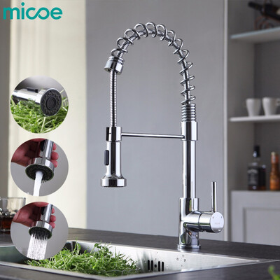 

Micoe Pre-Rinse Kitchen Faucet Выдвижная кухонная раковина с 2-функциональным переключателем-распылителем Single Handle Kitchen Mi