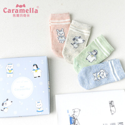 

Caramella socks female boat socks spring&summer thin section shallow mouth cotton socks cute socks Japanese cartoon socks Korean version 513804 animal hug all code