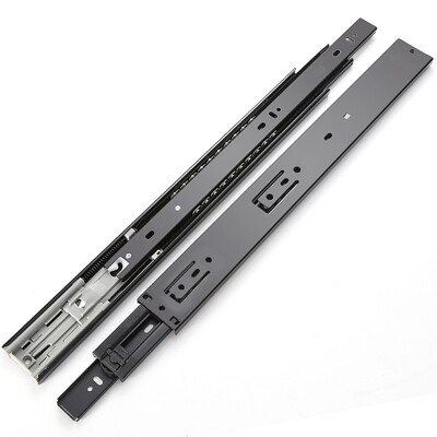 

Yuhuaze drawer rail slide rails wardrobe cabinet three-section rail chute mute thick black 1 pay 2 sticks 30 cm 12 inch