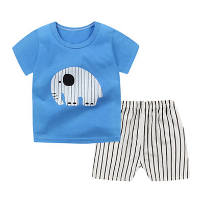 

2018 children Autumn Pajamas clothing Set Boys & girls Cartoon Sleepwear Suit Set kids 2-piece baby clothes