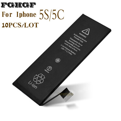 

FGHGF Wholesale 10PCSLot Phone Battery For Iphone 5S 5C Factory 38V 1560mah AAA Qlty 100 Test 0 cycle Replacement Can OEM