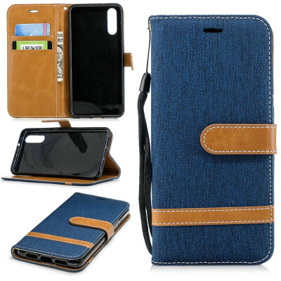 

BEFOSPEY Mixed Colors Denim PU LeatherSoft TPU Card Slot Stand Wallet Case For Huawei P2058"