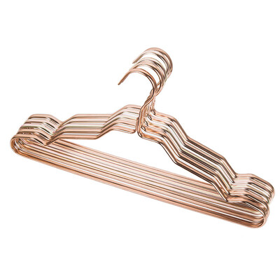 

Bingyou luxury aluminum alloy hangers no clothes clothes rack hangers non-slip clothes hanging colorful silver 5 pieces 42cm