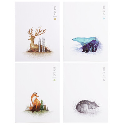 

Deli deli 4 B560 page remembrance series stitching soft copybook notebook FB560-4