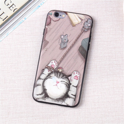 

Милый мультфильм Hello кошек 3D рельеф мягкий тонкий Чехол для iphone 5 5s se силиконовые ультра тонкий Чехлы для IPhone 6s 7 8 X