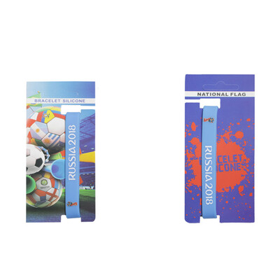 

2 шт. Россия чемпионат мира 2018 Футбол Вентиляторы браслет Футбол вентилятор Интимные аксессуары Футбол силиконовый браслет Чирли