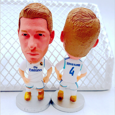 

5 PC Soccerwe Футбольная звезда куклы Zidane Raul C. Philippine Мосс Белл Бензема Футбол Кукольная модель Мини Статуя