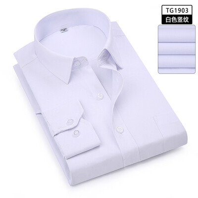 

Мужская рубашка с длинным рукавом с длинными рукавами для мужчин с длинным рукавом плюс формальный бизнес с твердой рубашкой Twill Shirts для работы OfficeD4.22