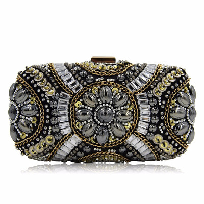 

Milisente Fashion Women Bag Luxury Mini Beaded Wedding Day Clutches Party Purse Evening Bags Small Bouquet