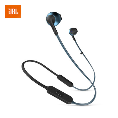 

JBL TUNE205BT Беспроводная Bluetooth-гарнитура Спортивные наушники T205BT Наушники с половинным ушным наушником с телефонами Mai Talk Cold talk Silver
