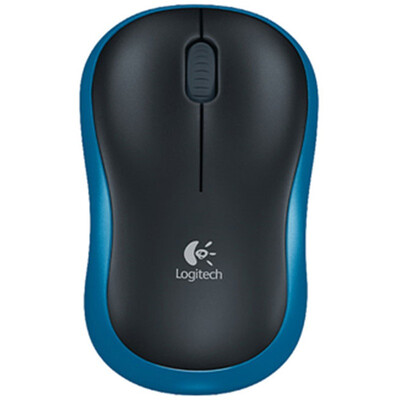 

Logitech M186 Wireless Mouse Blue Black