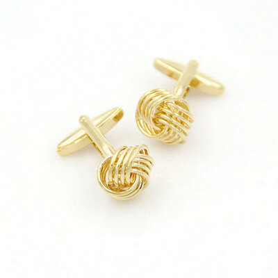 

Yoursfs® Copper with Yellow Gold Plated Ball Style Cufflink Mens Fashion Jewelry
