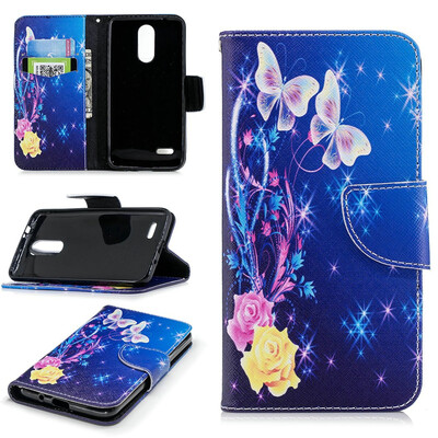 

BEFOSPEY Painting PU LeatherSoft TPU Card Slot Stand Wallet Case For LG K10201853"