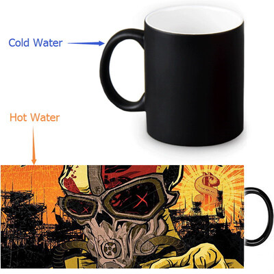 

Five Finger Death Punch 350ml12oz Heat Reveal Mug Color Change Coffee Cup Sensitive Morphing Mugs Magic Mug Milk Tea Cups