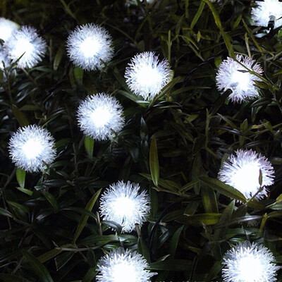 

BOGUANG 10M LED Waterproof Solar snowflake ball with solar panel colorful light for Christmas coffee bar outdoor decoration use