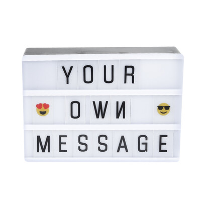 

Светодиодная световая коробка DIY LED с карточками для писем