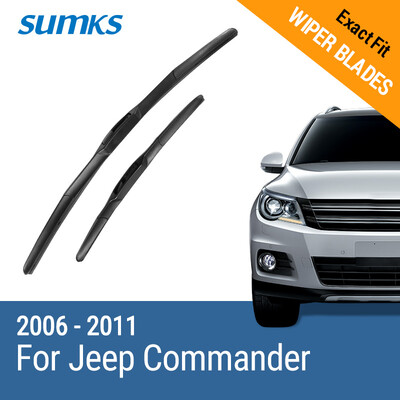 

SUMKS Wiper Blades for Jeep Commander 18"&18" Fit Hook Arms 2006 2007 2008 2009 2010 2011