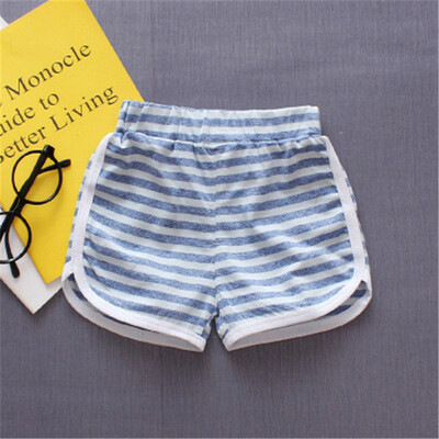 

2018 2018 stripe fashion Kids Trousers Children Pants for boys summer beach loose shorts size