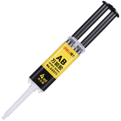 

Deli 4ml syringe AB glue automatic mixing strong glue stickable cermet 53573