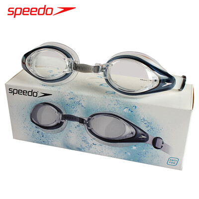 

Speedo Goggles Мужчины и женщины, покрывающие гальваническую отделку HD Противотуманные плавательные очки Большая коробка Конкурс комфорта для тренировок Очки для купания 809300-3550 Fire red