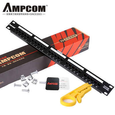 

AMPCOM telephone distribution frame 25 port voice 1U modular telecom engineering grade 50U gold plated