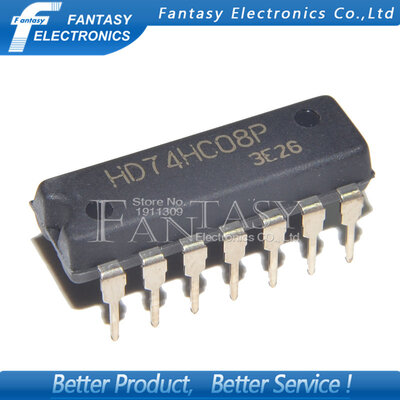 

100PCS HD74HC08P DIP14 HD74HC08 74HC08P DIP new and original IC free shipping