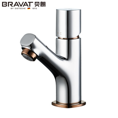 

BRAVAT F1273308CP-RO series of single-hole single-hole hot&cold basin mixer chrome rose gold