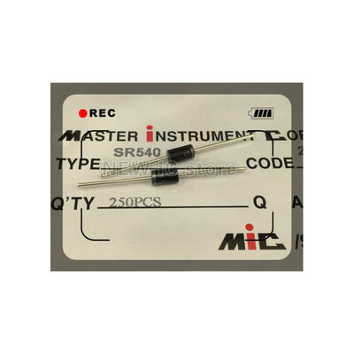 

Free Shopping 250PCS Schottky Diodes SR540 540 DO-27 DIP diode Main IC two transistor integrated circuits