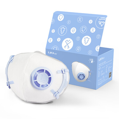 

LIFAair self-absorbing filter anti-fog mask bubble gum series children&39s mask blue 5 Pack